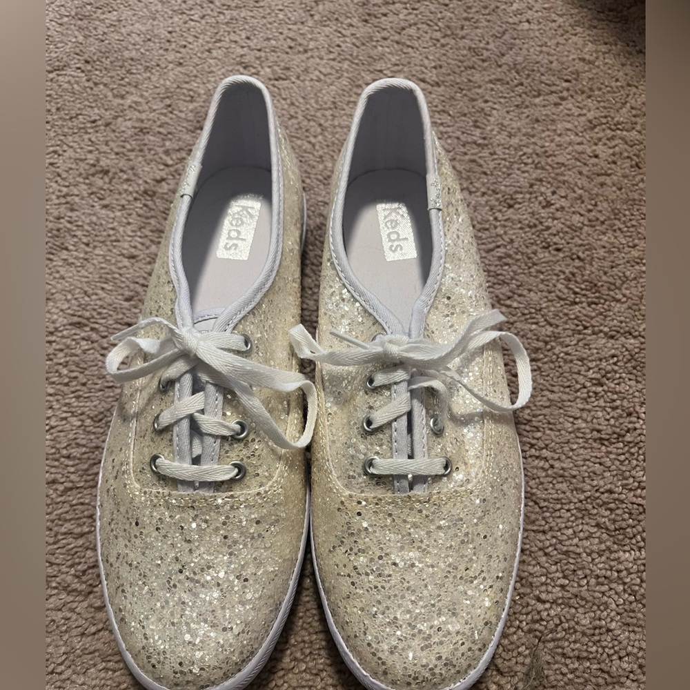 Keds Women's Sparkle Sneakers - Cream
